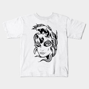 Skull woman Kids T-Shirt